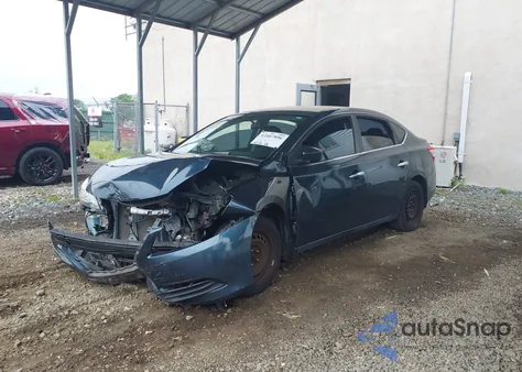 2013 Nissan Sentra Sv из США, поврежденный, VIN 3N1AB7AP0DL745135